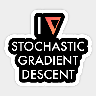 I Heart Stochastic Gradient Descent - Black Sticker